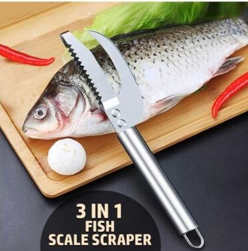 FishScaler - 3-in-1 Stainless Steel Fish Cleaning Knife